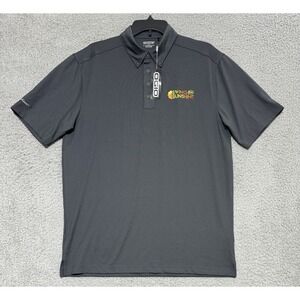 NEW OGIO Polo Shirt Gray Mens Large Stretch Company Logos Miller Coors Golf